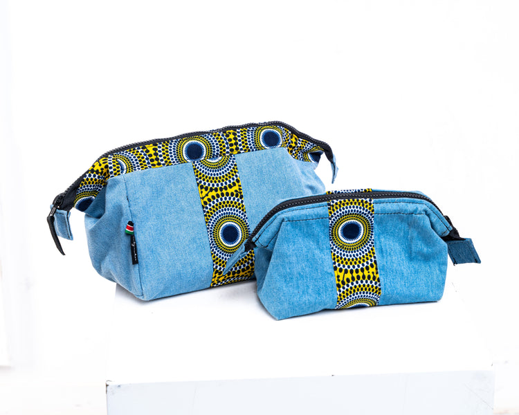Upcycled Jean Toiletry Bags