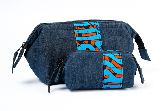 Upcycled Jean Toiletry Bags UJT-0110