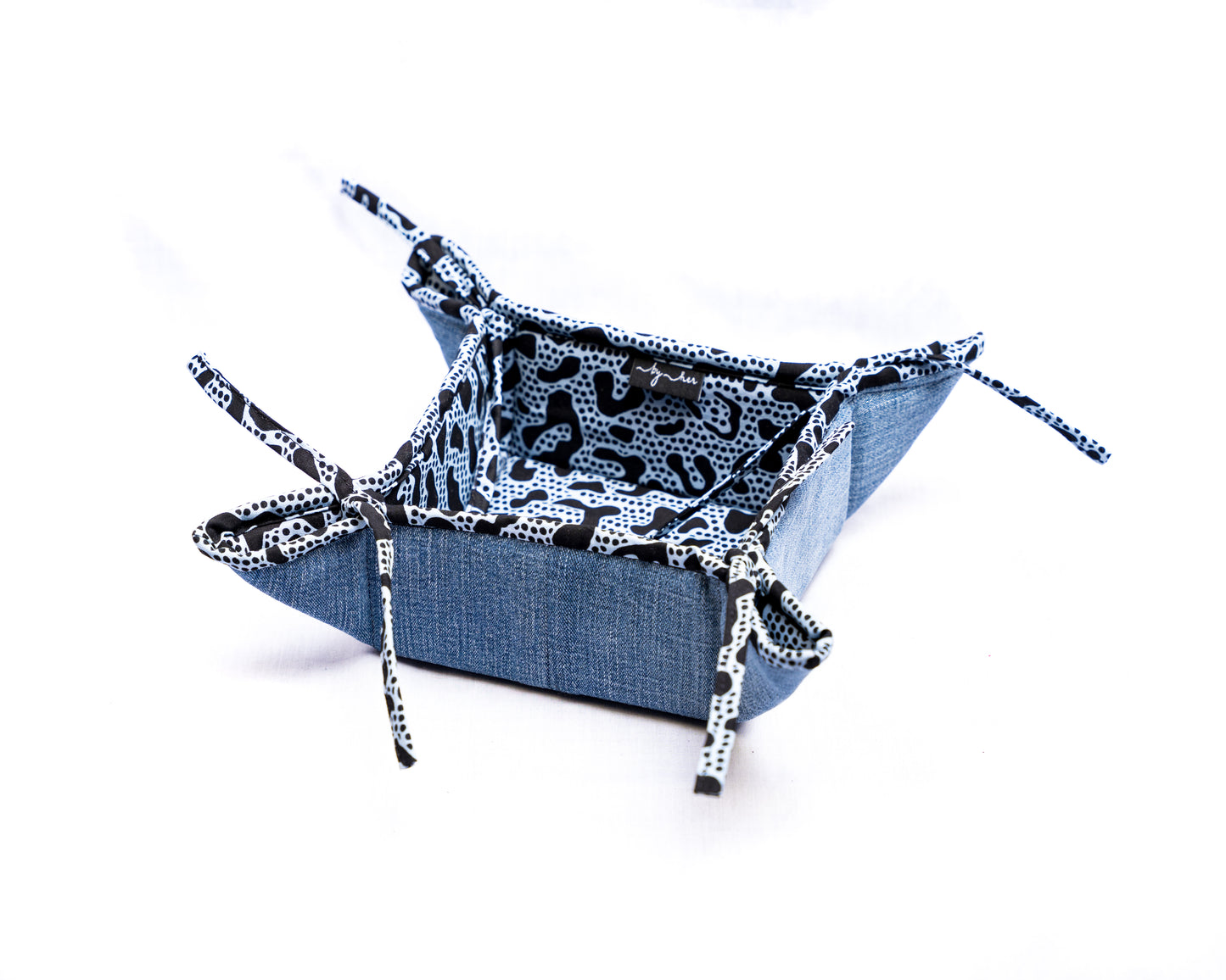 Black/White Upcycled Jean Storage JST006