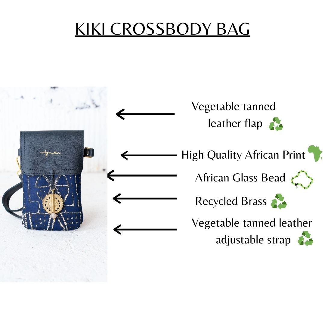 African Blue KIKI Crossbody Bag Cr219