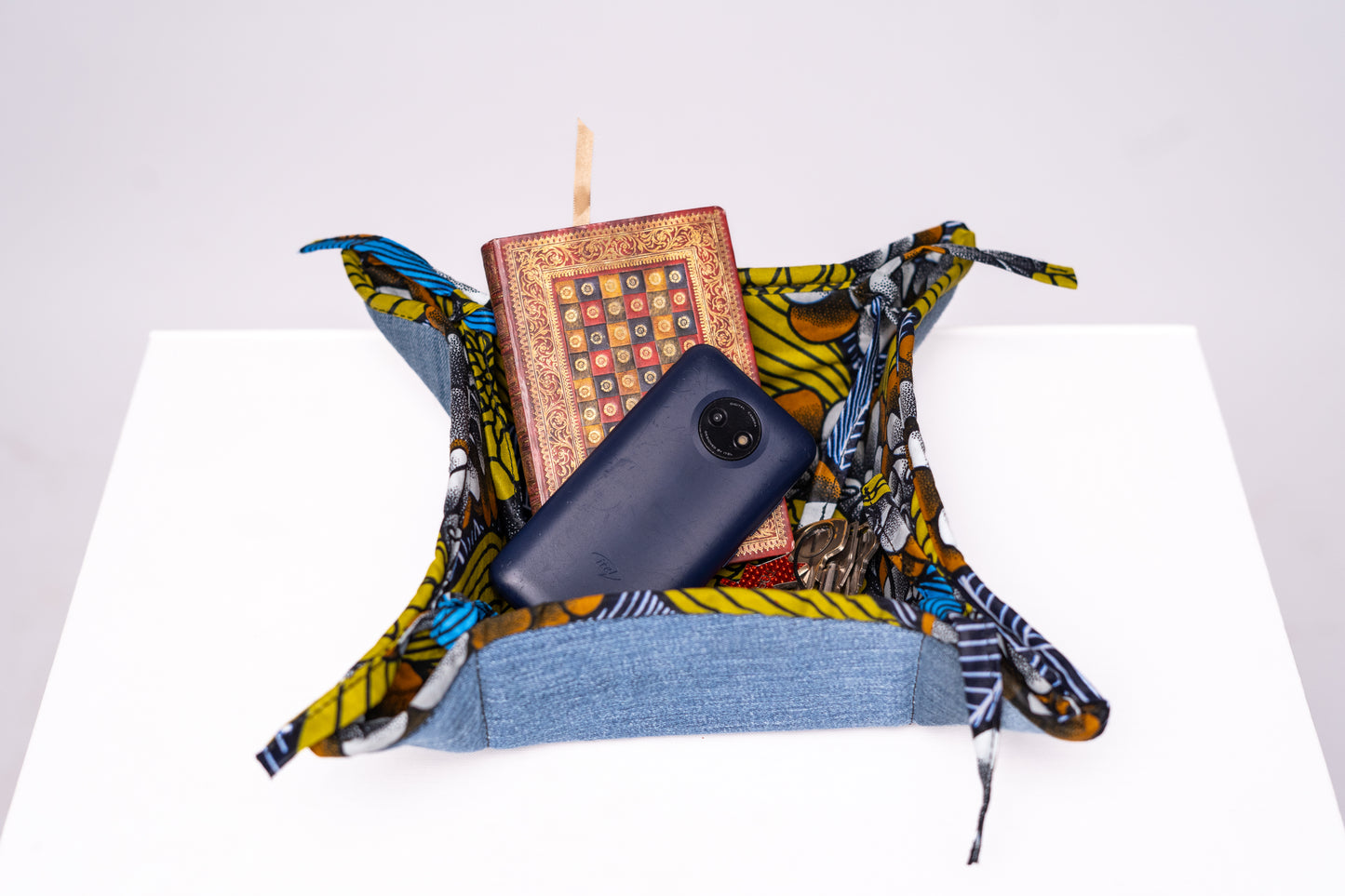 Orange Upcycled Jean Storage JST008