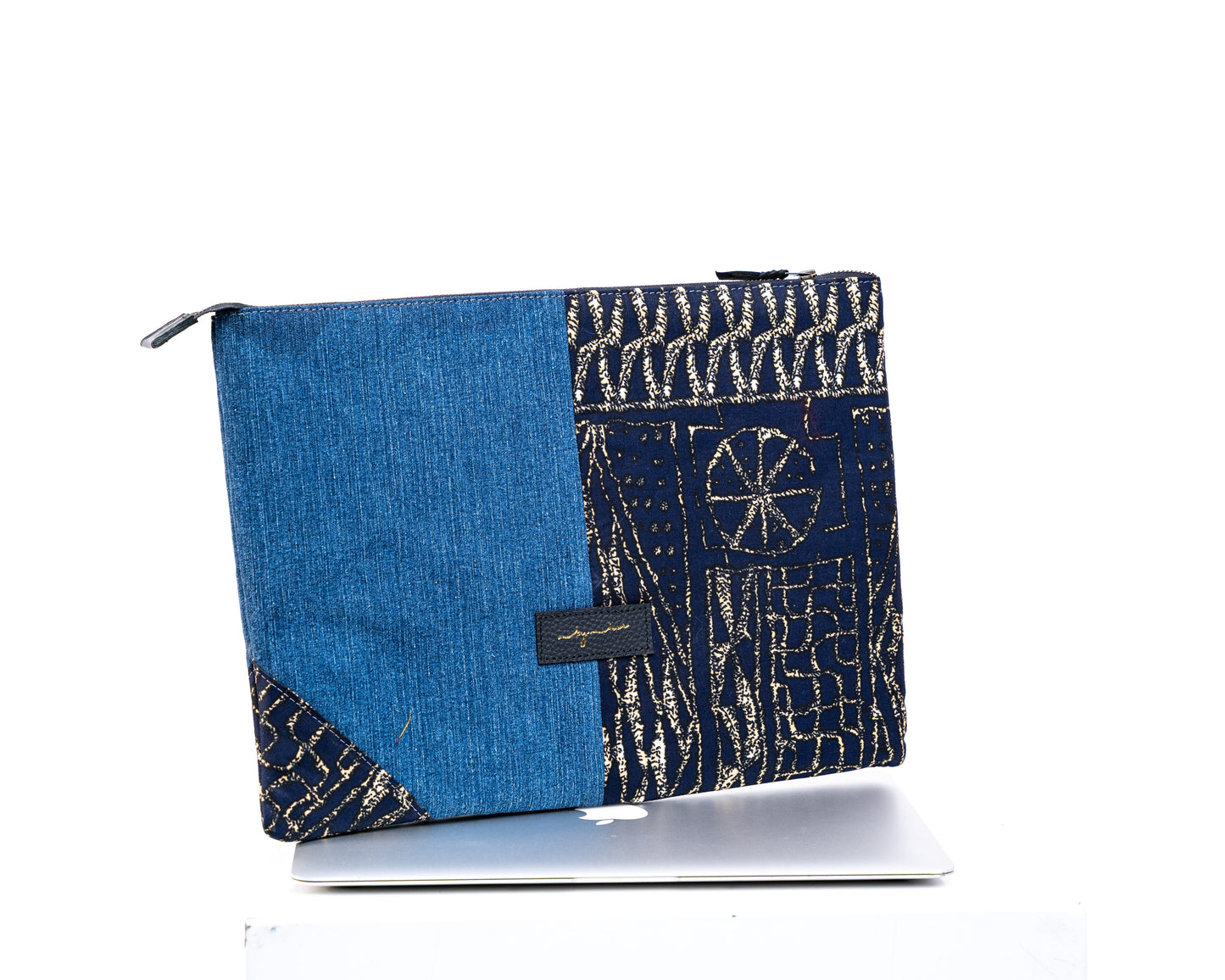 Blue Imara Denim Laptop Bag ID106