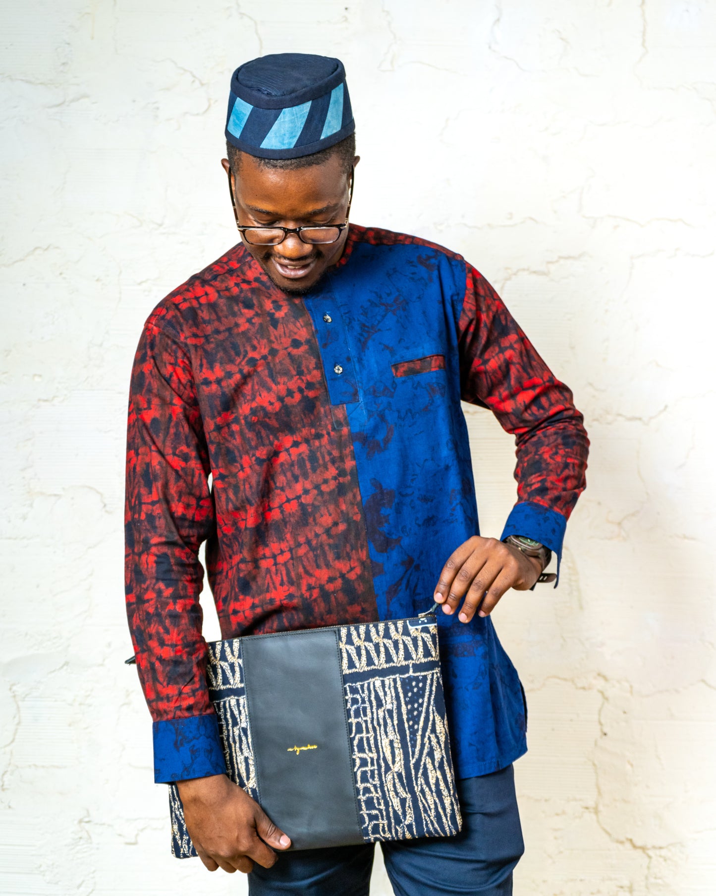 African Blue Jazzy laptop Bag JA120
