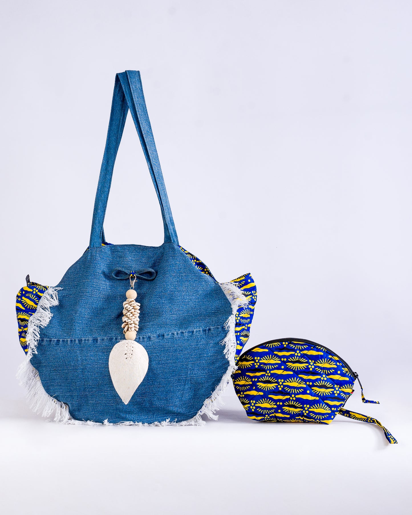Denim Loop + Glam Pouch 001