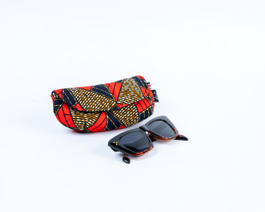 African Yellow Sunglass Pouch GP007