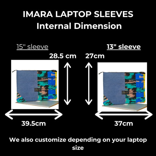 Green Imara Denim Laptop Bag ID101