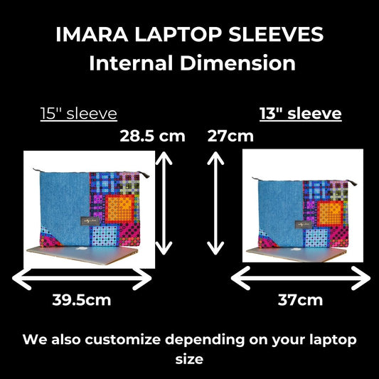 Multi-color Imara Denim Laptop Bag ID103