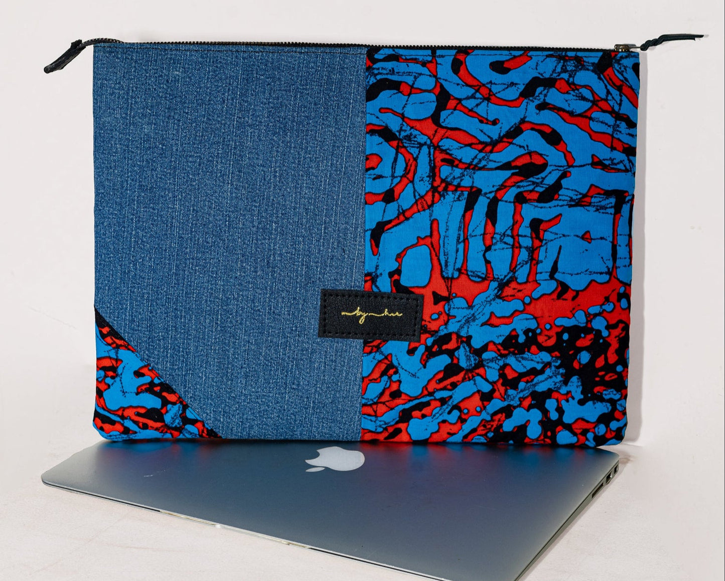 Blue Imara Denim Laptop Bag ID102