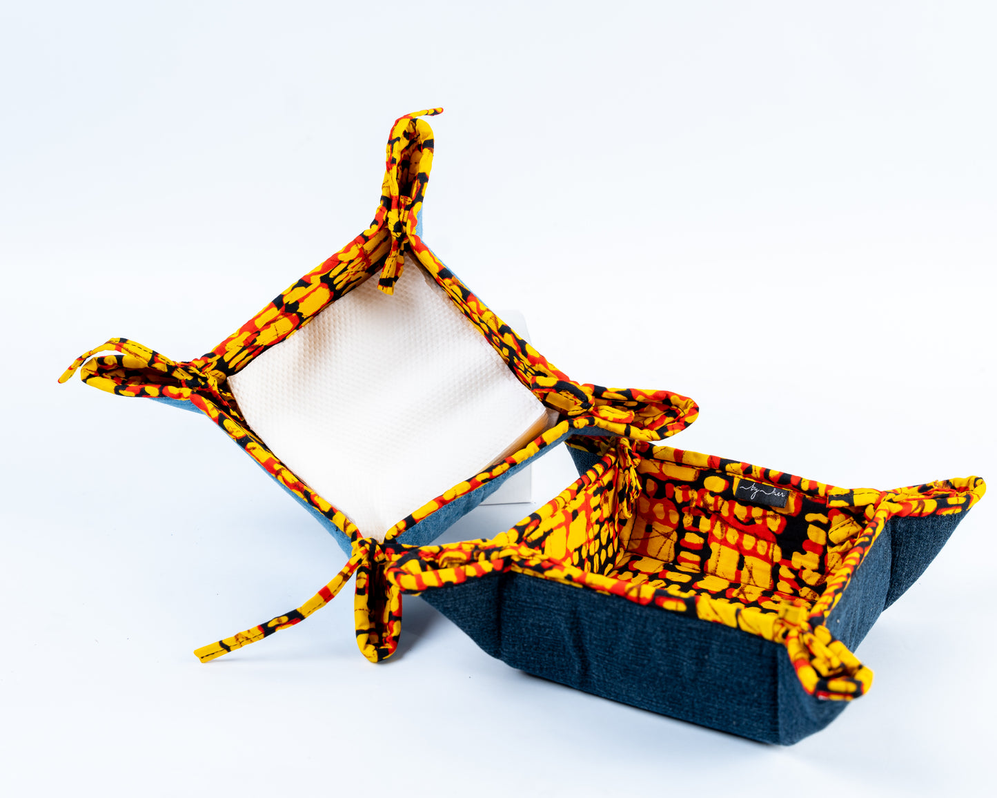 Orange Upcycled Jean Storage JST008