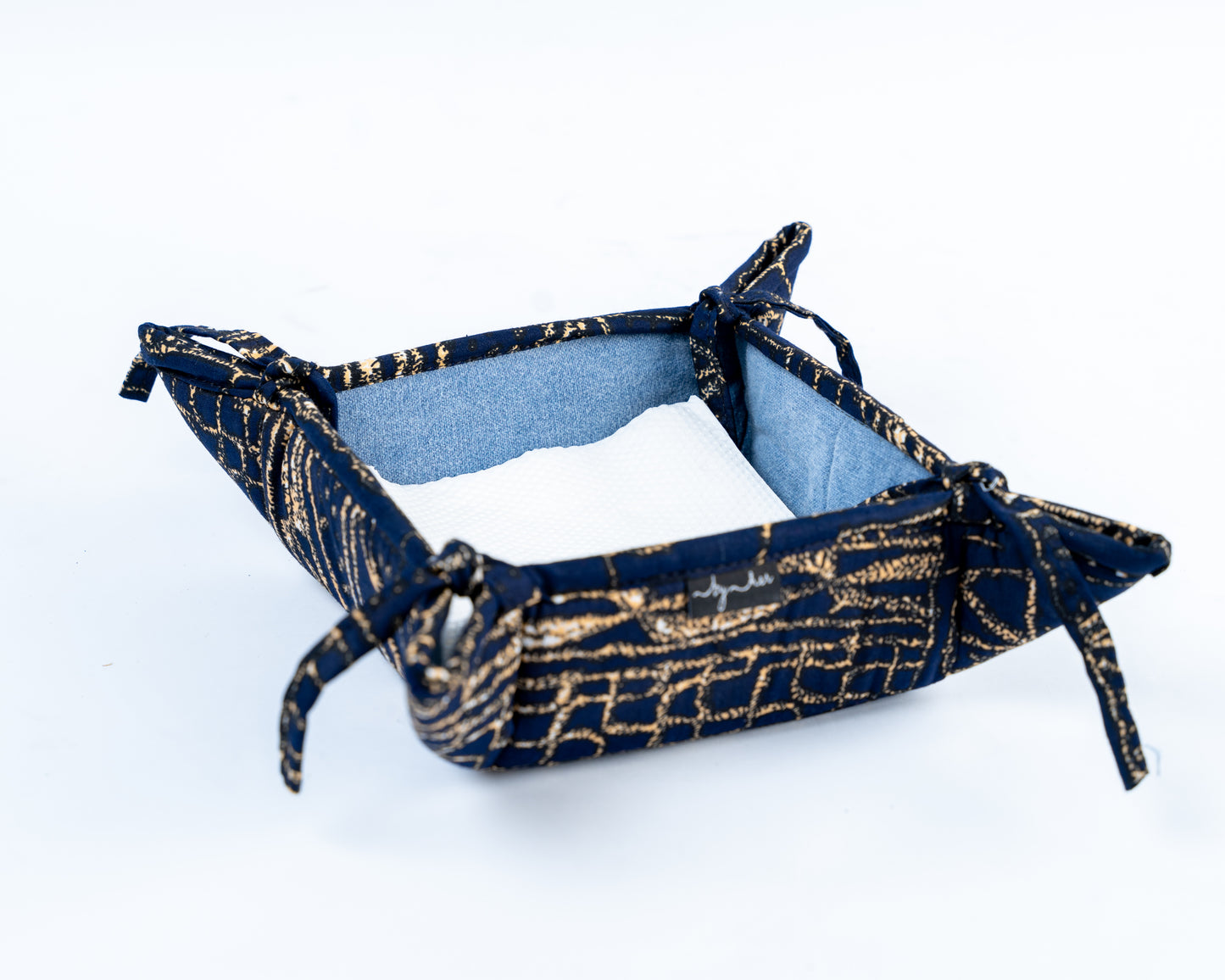 Dark Blue Upcycled Jean Storage JST009