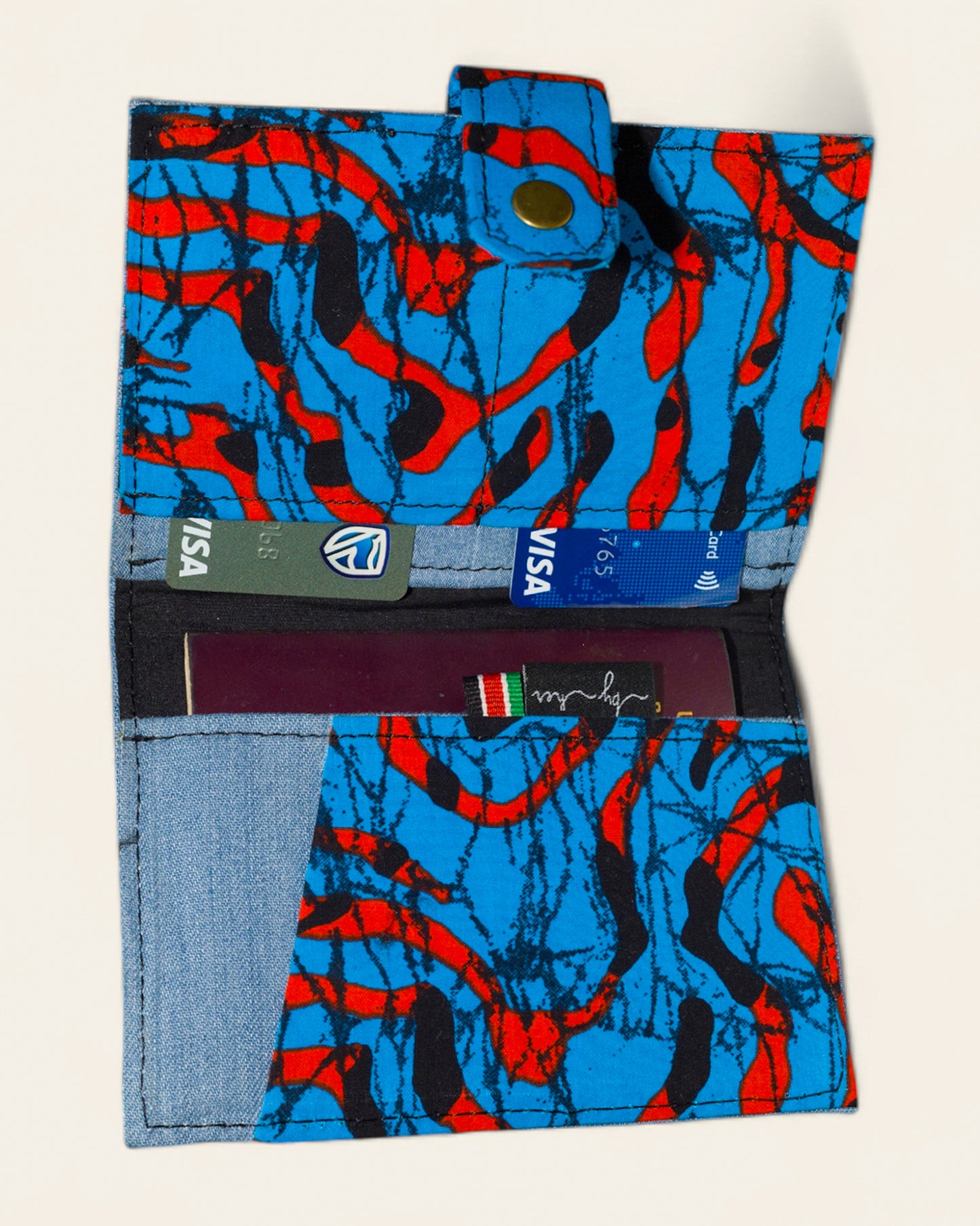 Blue ZURI Passport Holder ZP0224