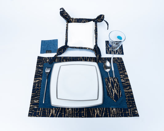 Africa-Blue Nuru Denim Dining Table DDTS06