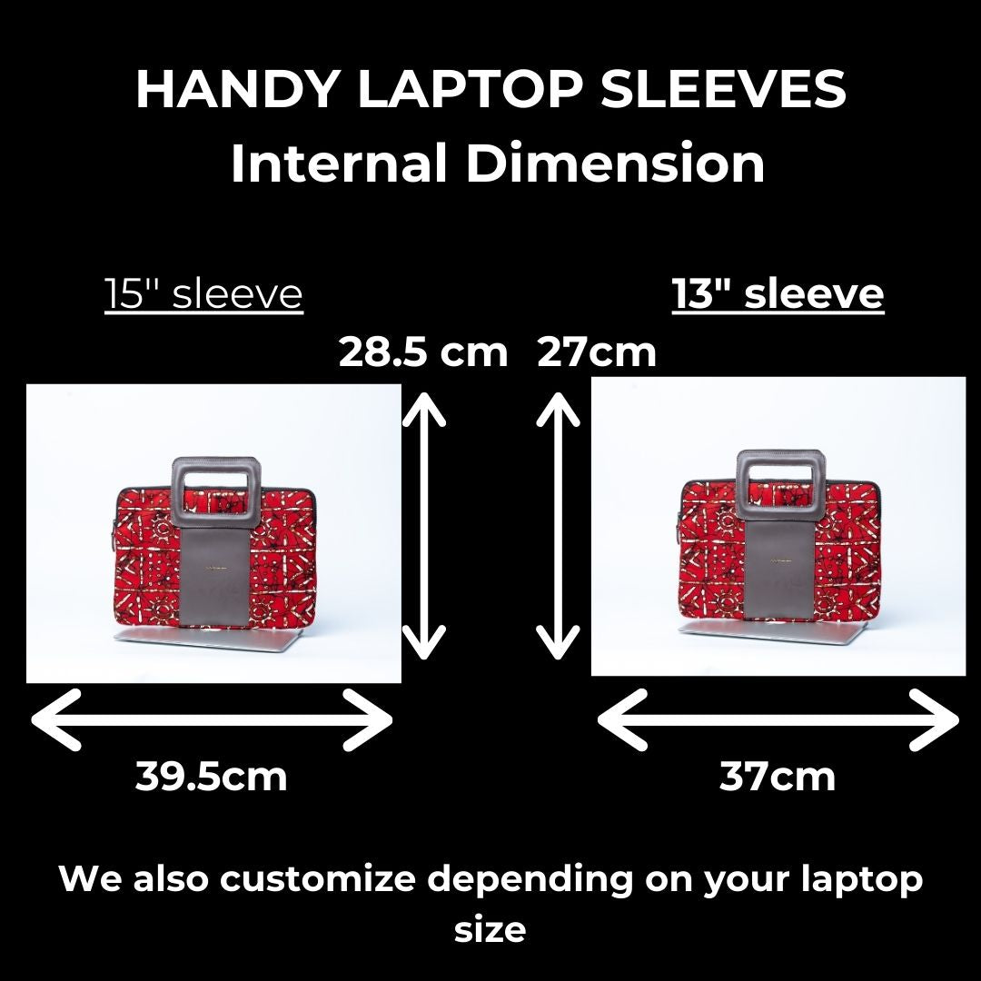 Red patterned Handy Laptop Bag HD133