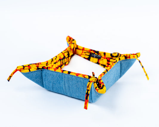 Orange Upcycled Jean Storage JST008