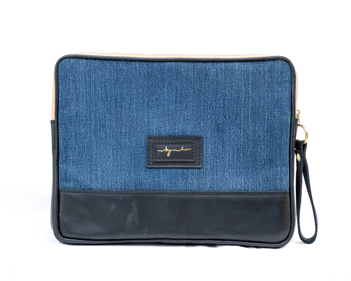 Black Leather Jeans Ipad Sleeve