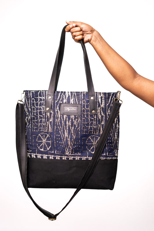 African -Blue FANIKI Tote bag FT505